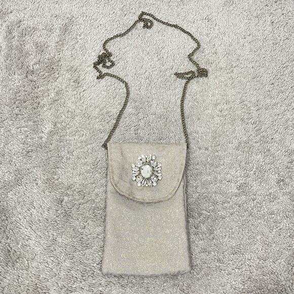 Gypsy South Atlanta 2-Pocket Phone Crossbody Bag Embellished Boho - Picture 1 of 5
